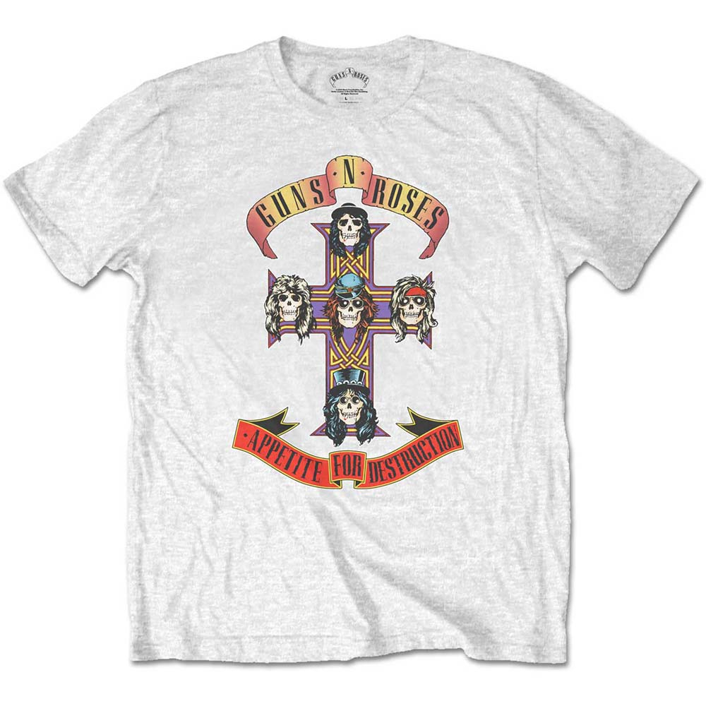 Guns N Roses Appetite For Destruction White Kids T-Shirt by RockOff Trade