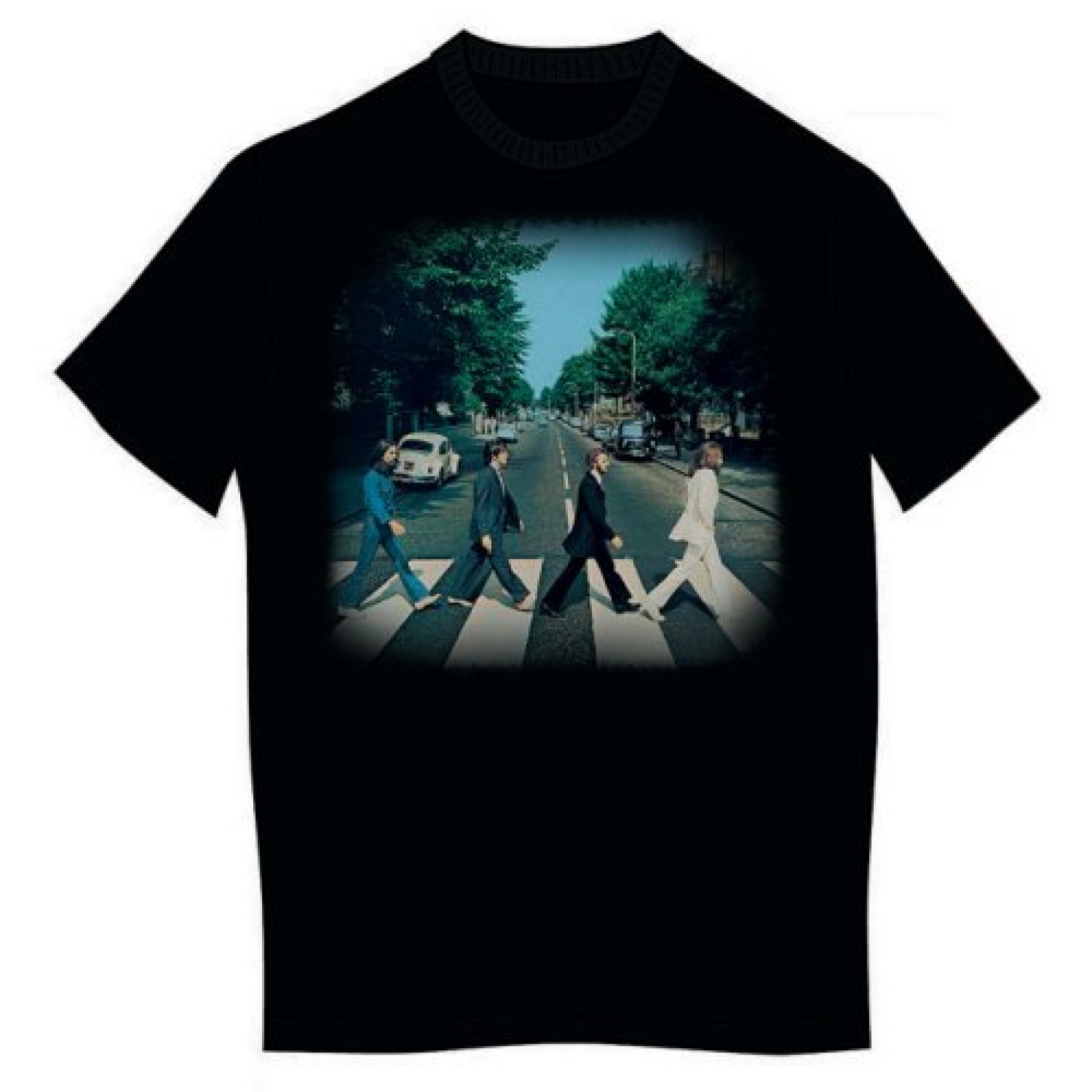 Abbey Road Studios Vintage Print Black T-Shirt