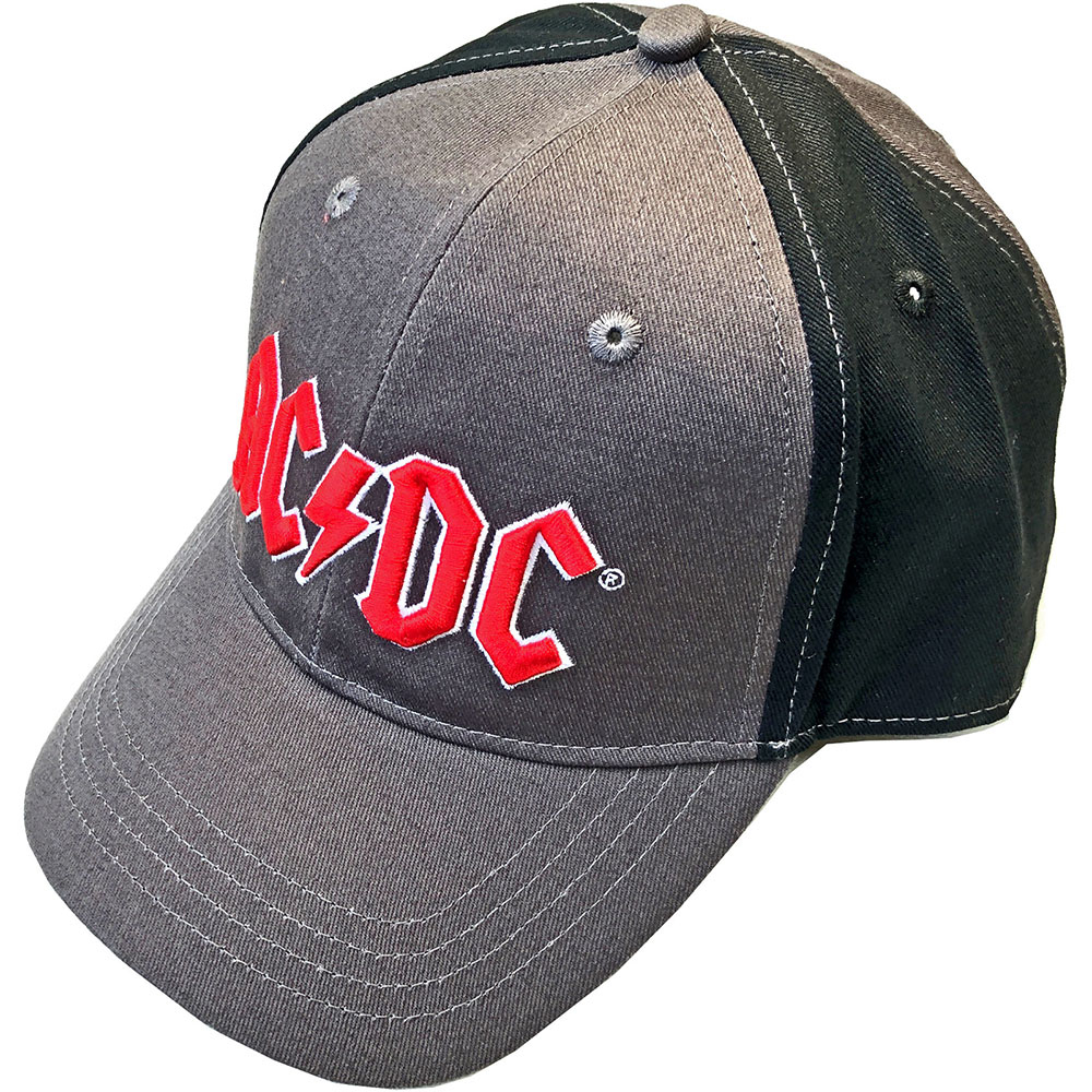 AC/DC Unisex Baseball Cap: Red Logo (2 Tone) by AC/DC (ACDC2TCAP01CB)