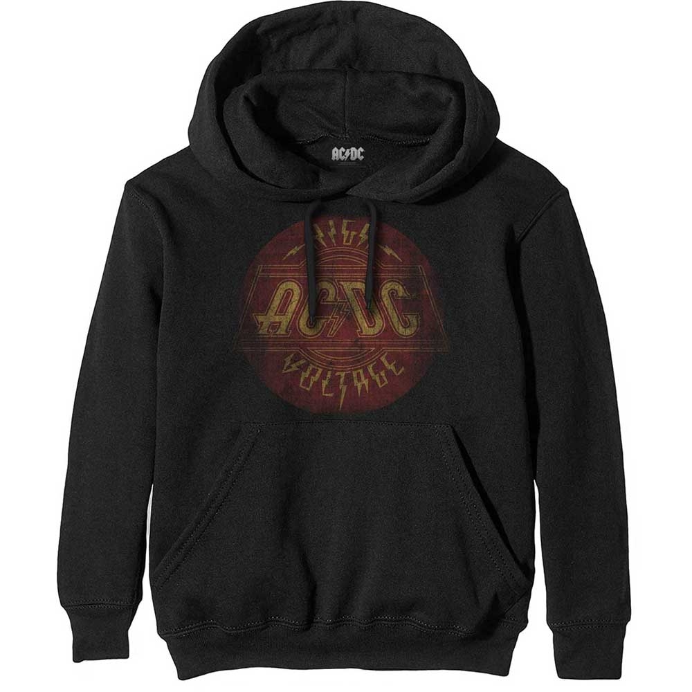 AC/DC Unisex Pullover Hoodie: High Voltage Vintage by AC/DC