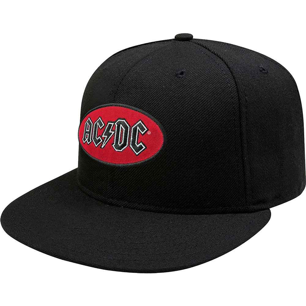 AC/DC Unisex Snapback Cap: Oval Logo by AC/DC (ACDCSBCAP02B)