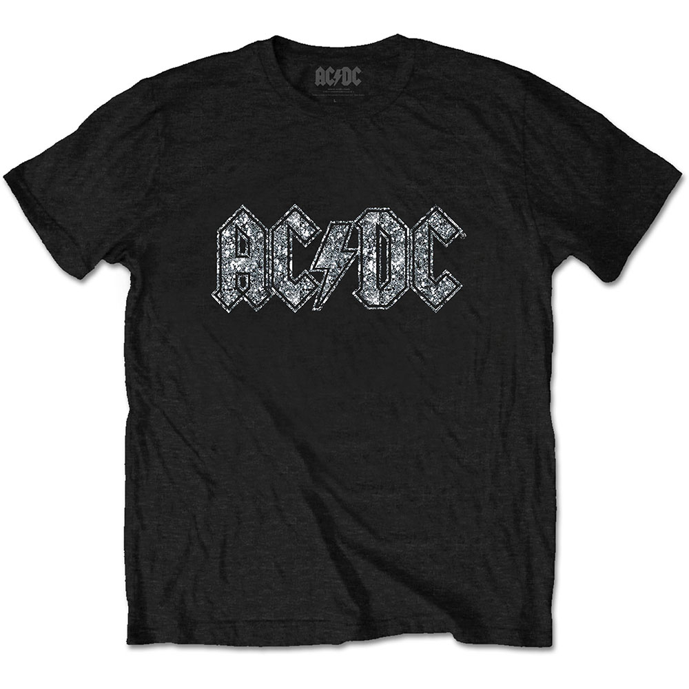 AC/DC Unisex Embellished T-Shirt: Logo by AC/DC