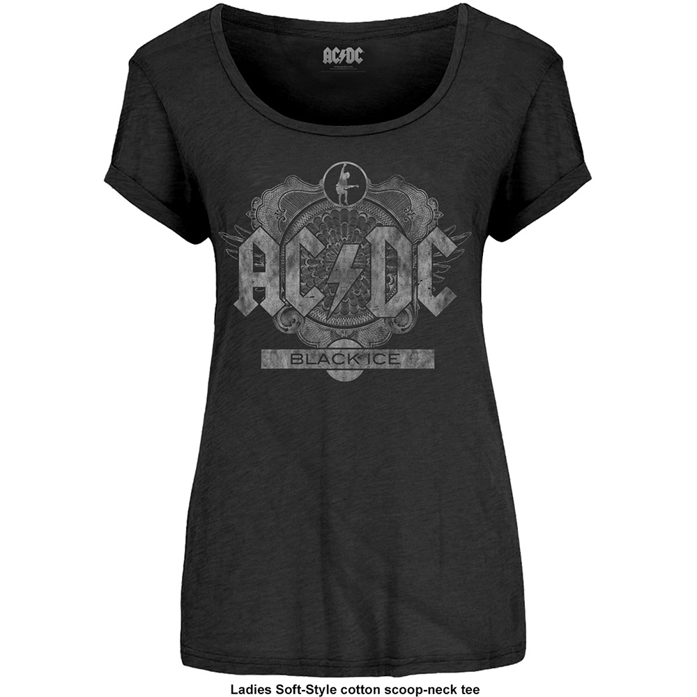 AC/DC Ladies T-Shirt: Black Ice by AC/DC