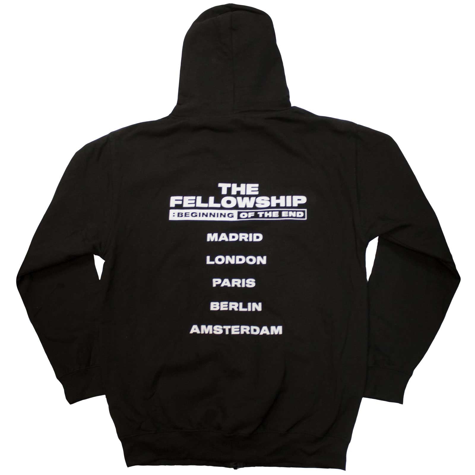 ATEEZ Unisex Zipped Hoodie: Fellowship Tour Euro (Back Print) by ATEEZ