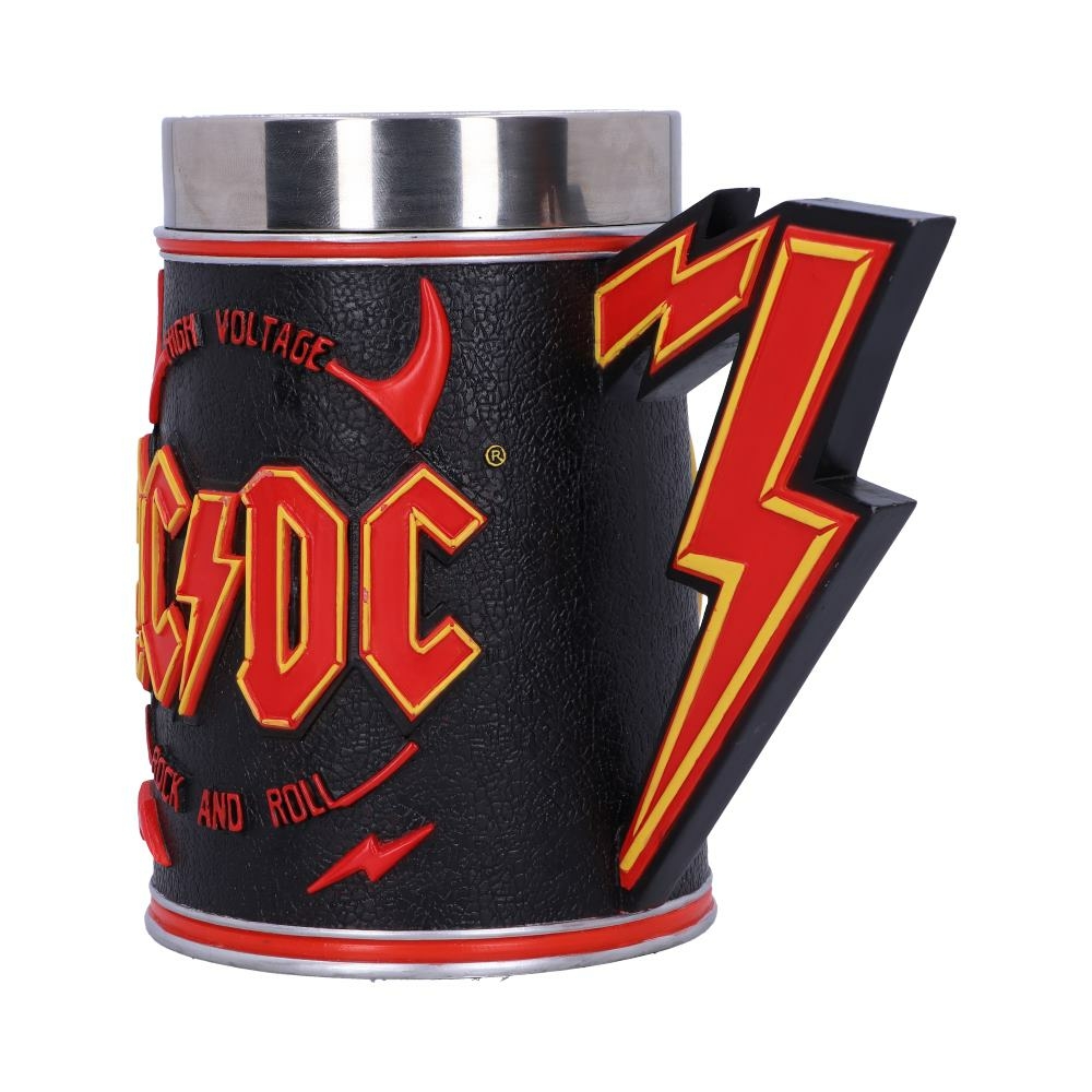 AC/DC High Voltage Rock and Roll Tankard Lighting Horns Mug by AC/DC ...