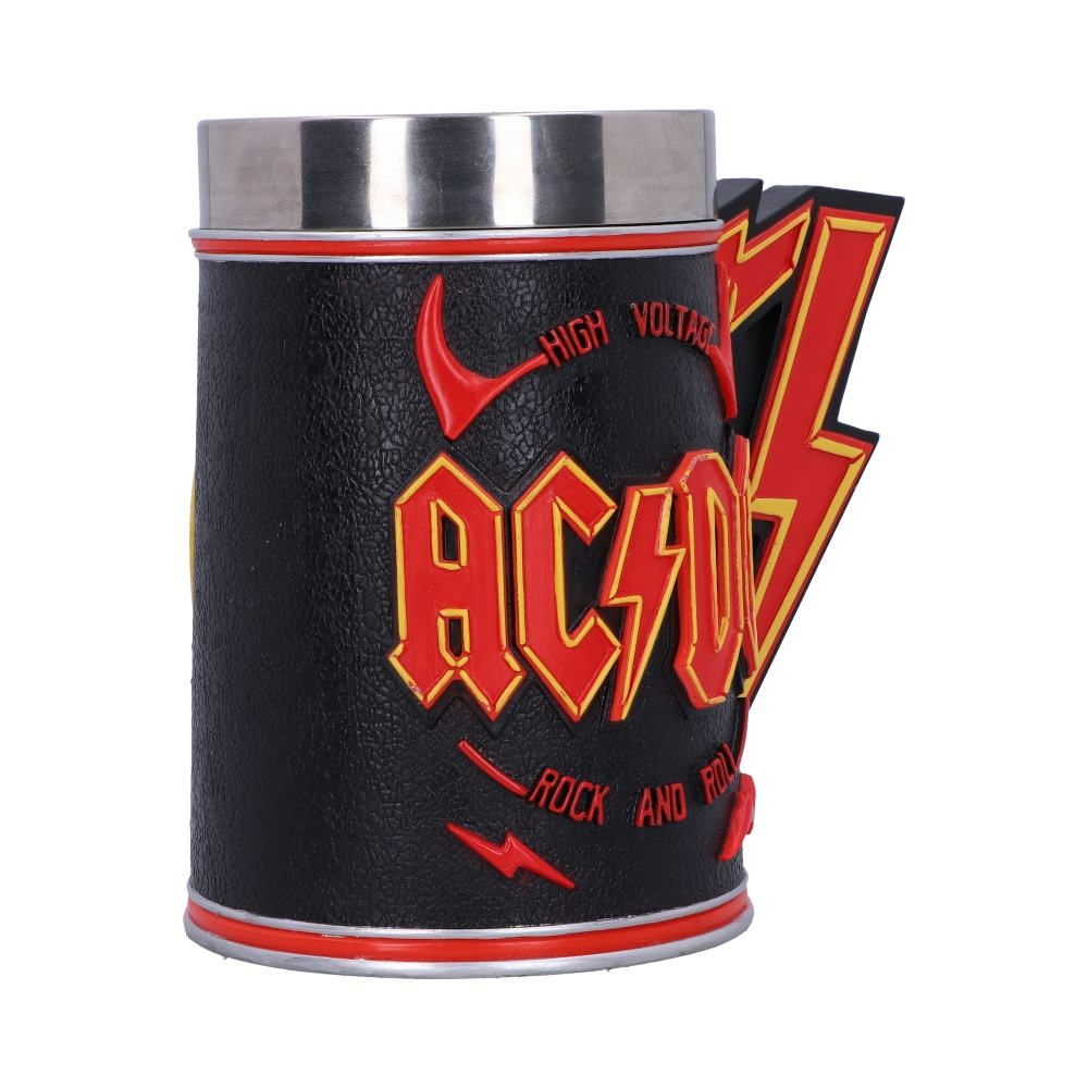 AC/DC High Voltage Rock and Roll Tankard Lighting Horns Mug by AC/DC ...