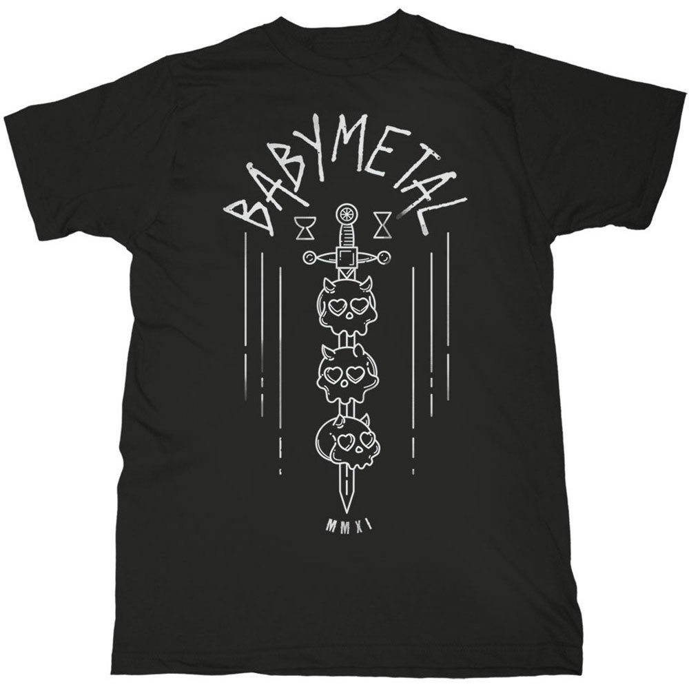 Babymetal Unisex T-Shirt: Skull Sword by Babymetal