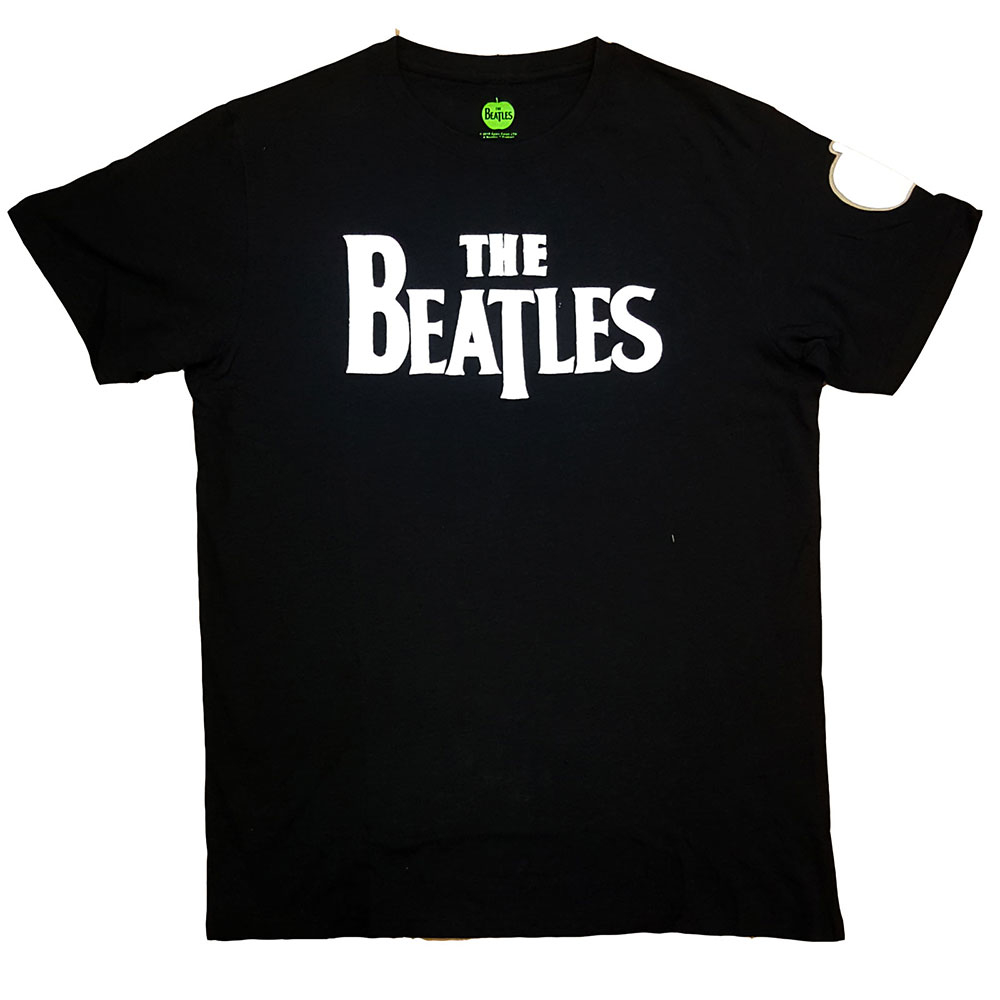 The Beatles Unisex Applique T-Shirt: Drop T Logo by The Beatles