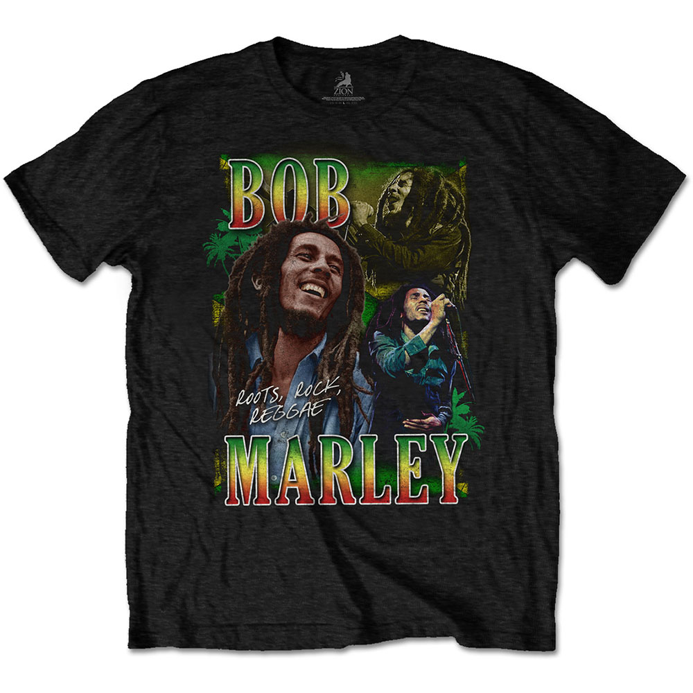 Marley T-Shirt: Roots, Rock, Homage by Bob Marley