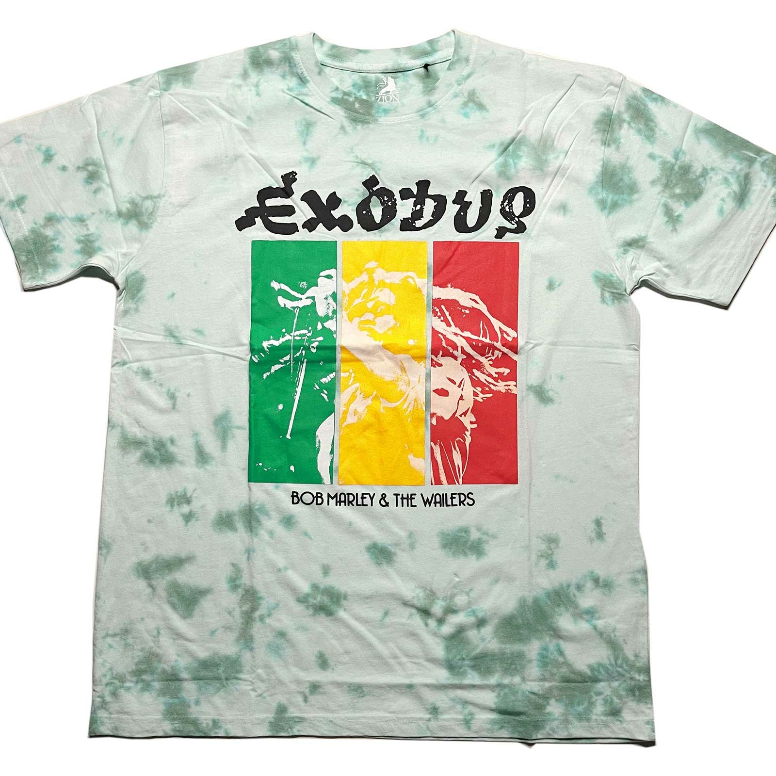 Bob Unisex T-Shirt: Rasta Colours (Dye-Wash) by Bob Marley