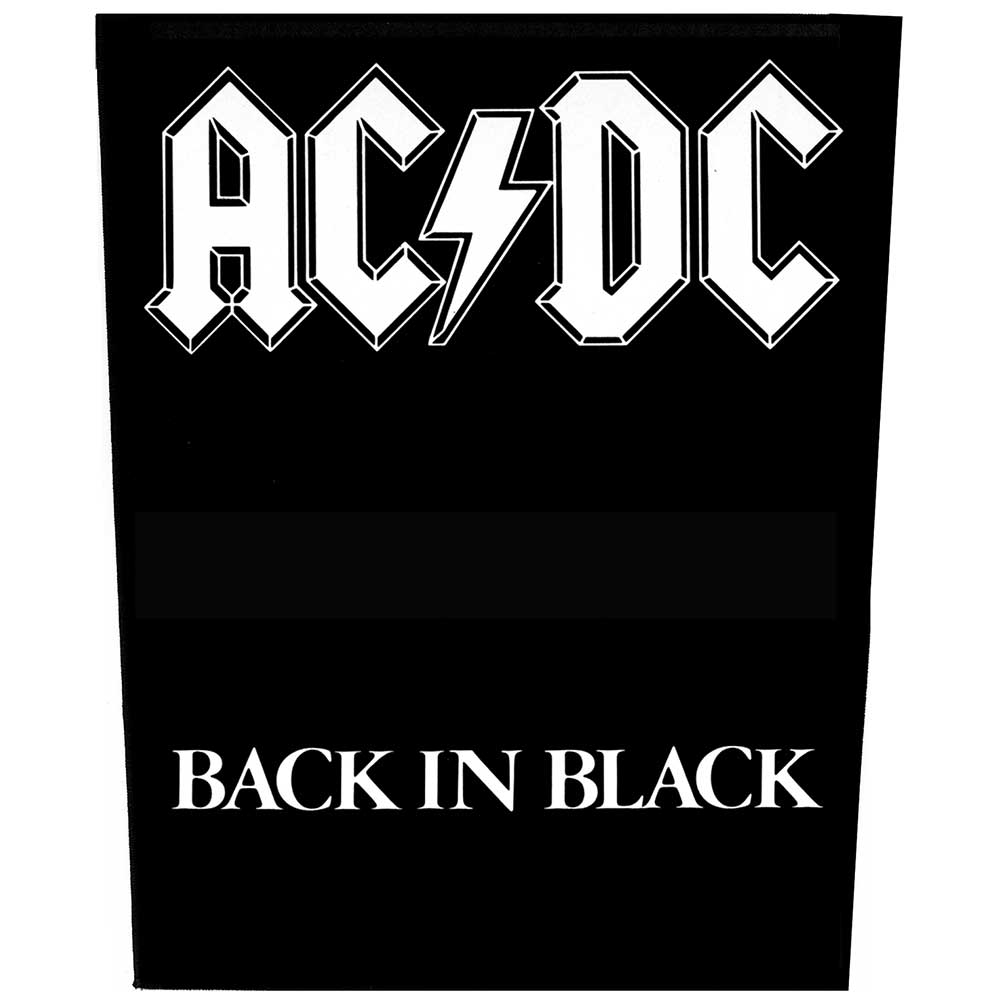 AC/DC Back Patch: Back in Black by AC/DC (BP0613)