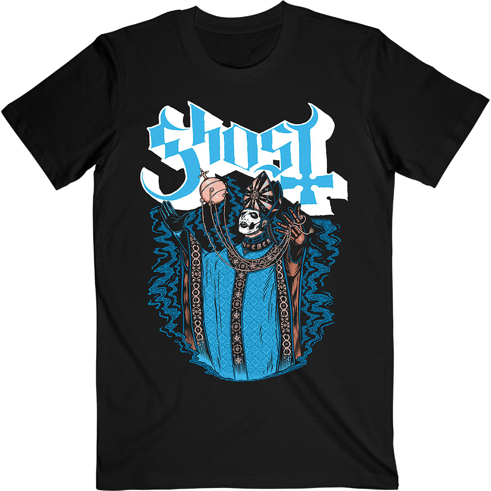 Maglietta Unisex Rock Off – Ghost The Tall Man V, Colore Nero, Morbido Cotone