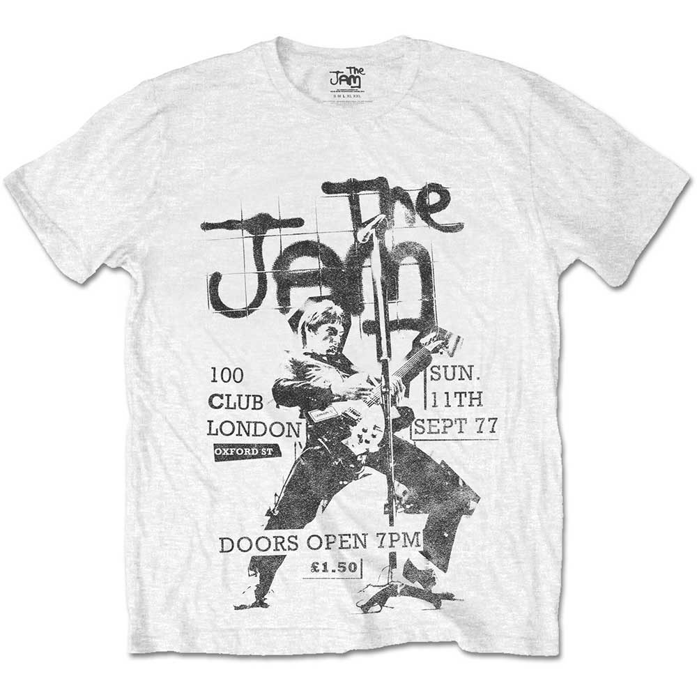 Tilbagekaldelse Duftende halvleder The Jam Unisex T-Shirt: 100 Club 77 by The Jam