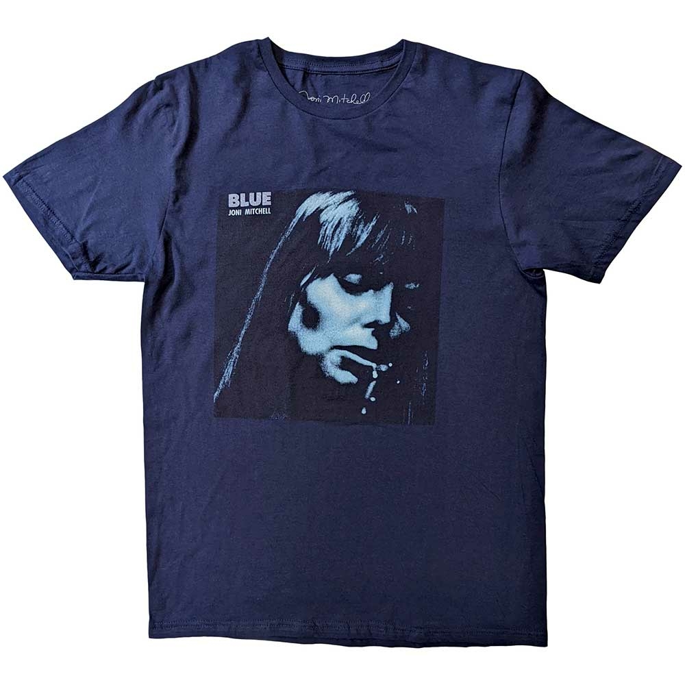 Joni Mitchell Unisex T-Shirt: Blue by Joni Mitchell