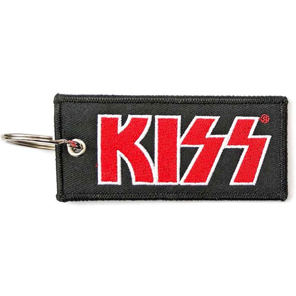 KISS Patch Keychain: Red Logo (Double Sided) by KISS (KISSPATKEY08)