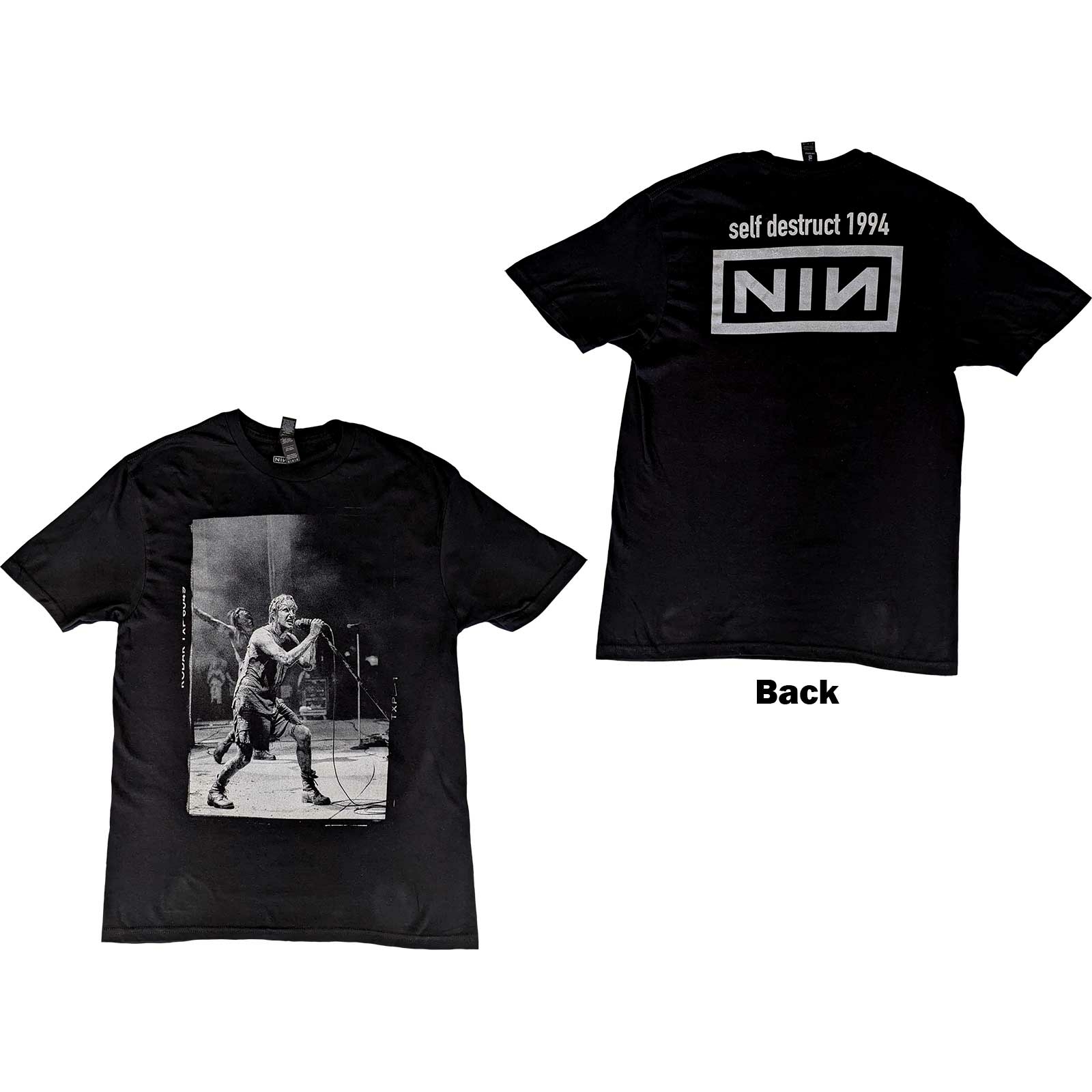 Nine Inch Nails Unisex T-Shirt: Self Destruct '94 (Back Print) by