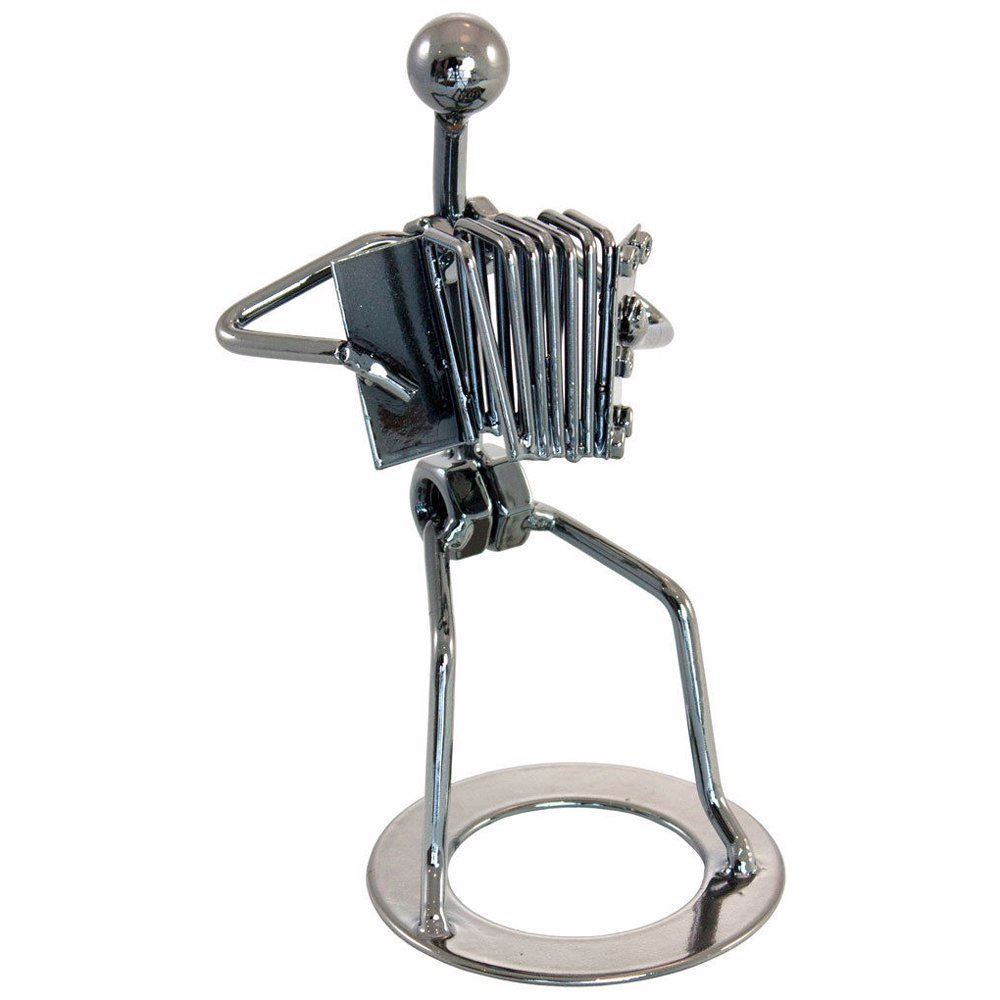 Drummer Metal Nuts and Bolts Musician Figurine Music Gift 