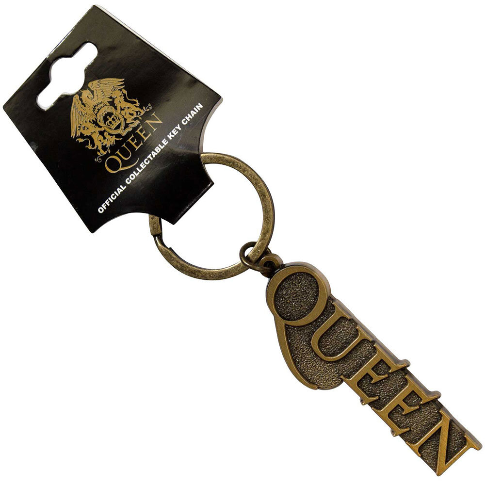 Queen Keychain: Gold Logo by Queen (QUKEY06)
