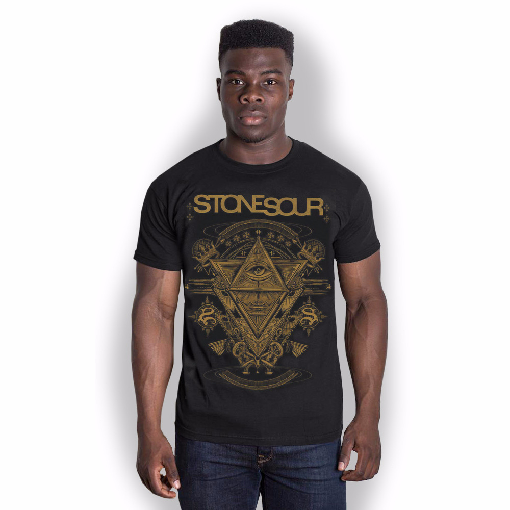 Stone Sour Pyramid Black T-Shirt by RockOff Trade