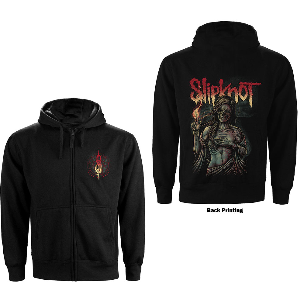 Slipknot Unisex Zipped Hoodie: Burn Me Away (Back Print) by Slipknot