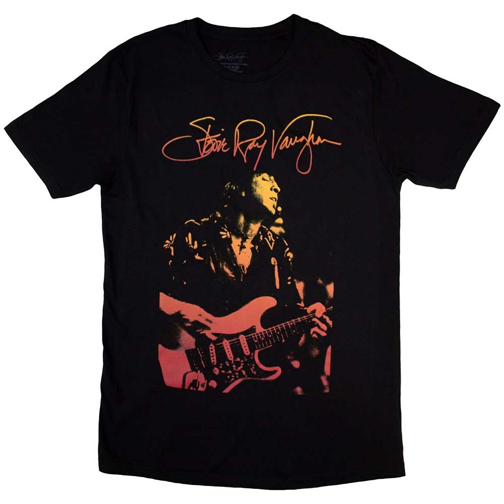 Stevie Ray Vaughan Unisex T-Shirt: Signature by Stevie Ray Vaughan