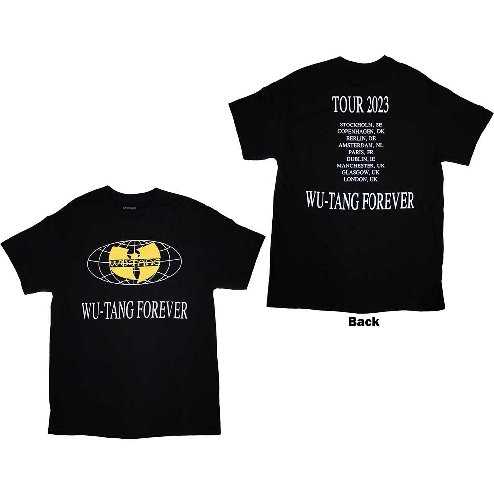 T-shirt Wu Tang Clan 'Tour 23 NY State Of Mind' - Noir, 100% Coton, Neuf Avec étiquettes