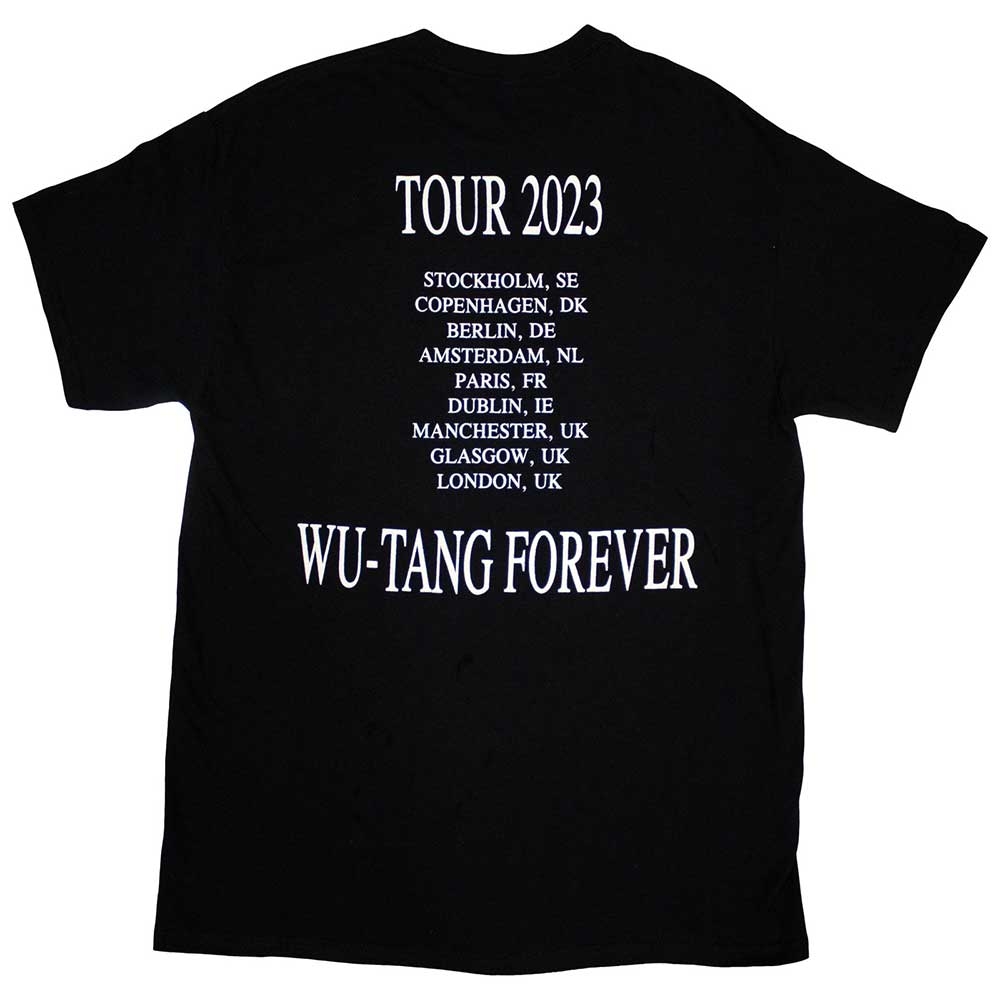 Wu-Tang Clan Unisex T-Shirt: Tour '23 Wu-Tang Forever (Back Print