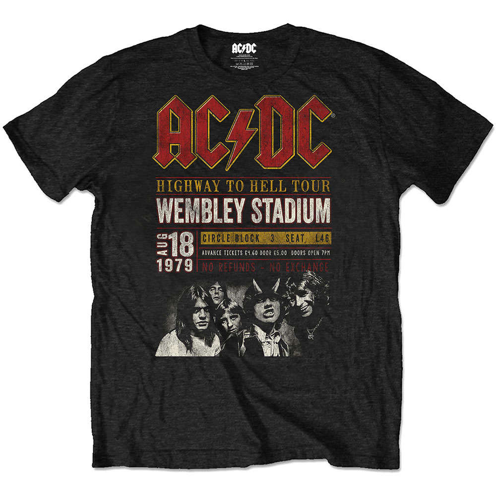 AC/DC Unisex T-Shirt: Wembley '79 (Eco-Friendly) by AC/DC