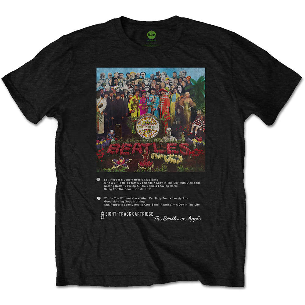 The Beatles Unisex T-Shirt: Sgt Pepper 8 Track by The Beatles