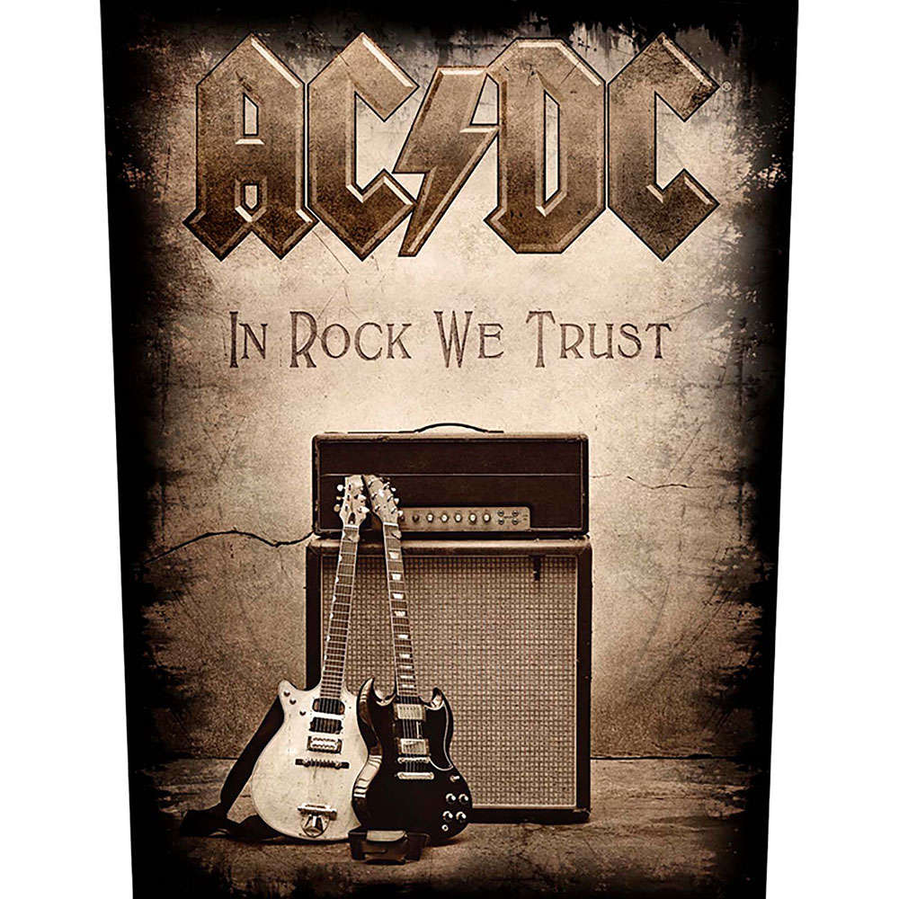 AC/DC Back Patch: In Rock We Trust by AC/DC (BP1015)
