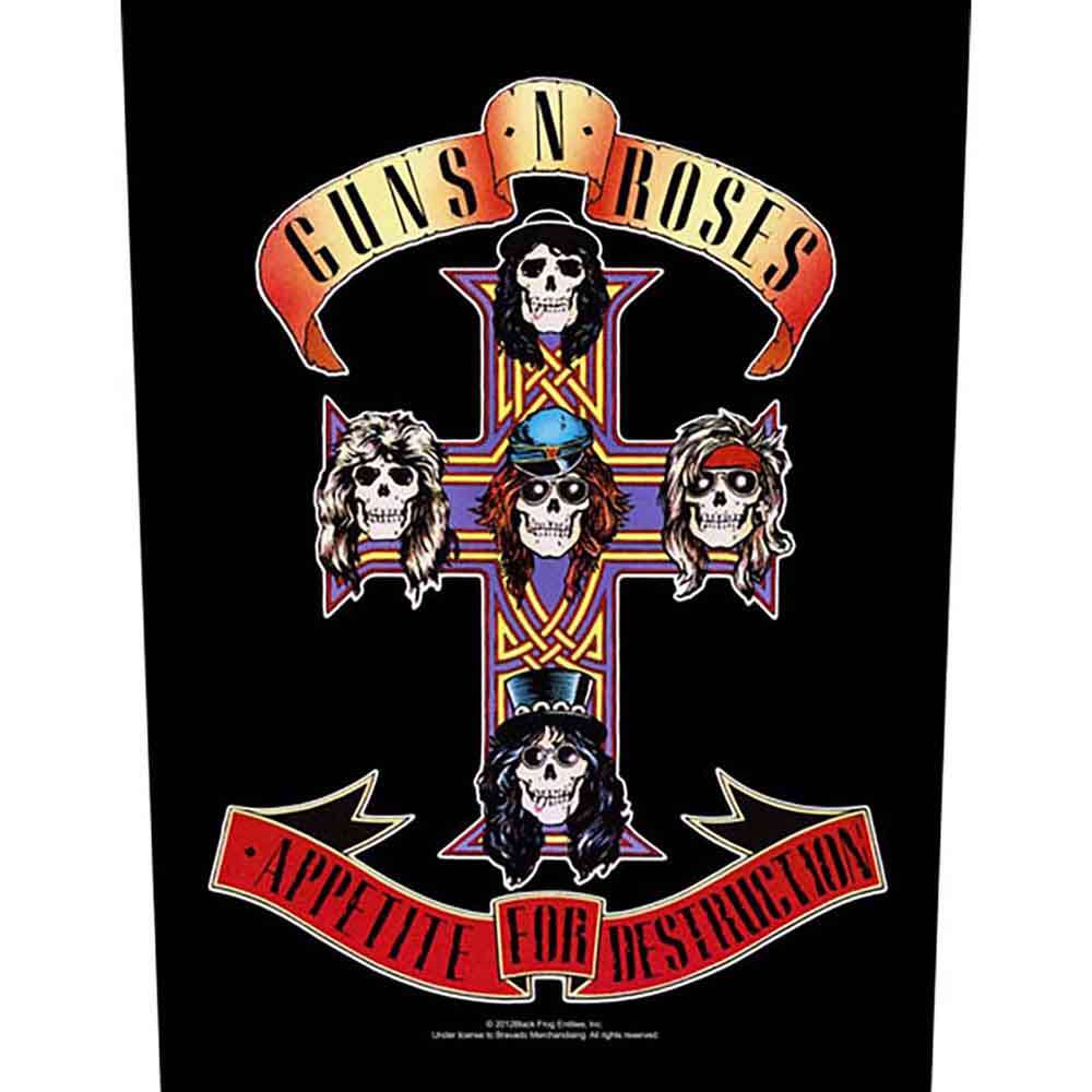 Guns N' Roses Back Patch: Appetite for Destruction by Guns N