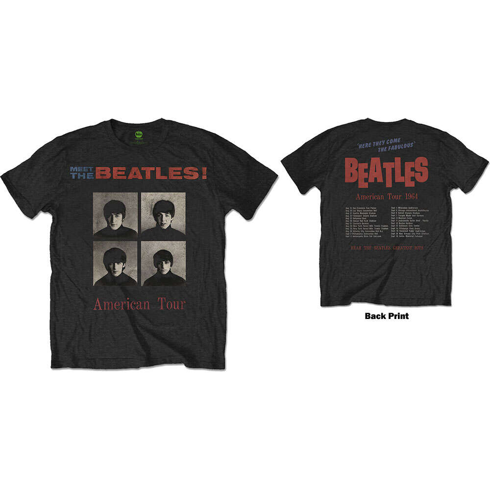 The Beatles Unisex T-Shirt: American Tour 1964 (Back Print) by The