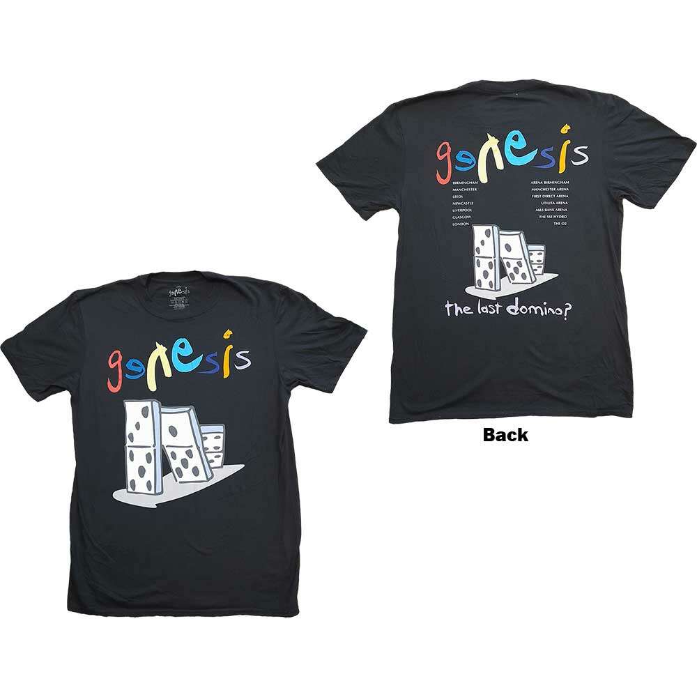 Genesis Unisex T-Shirt: Back Print (Back Print & Ex-Tour) by Genesis