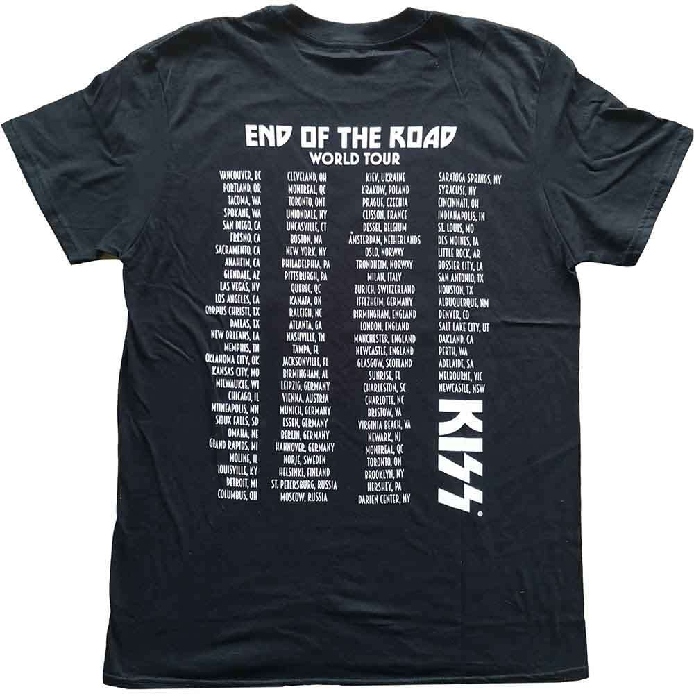 KISS Unisex T-Shirt: End Of The Road Tour (Back Print) by KISS