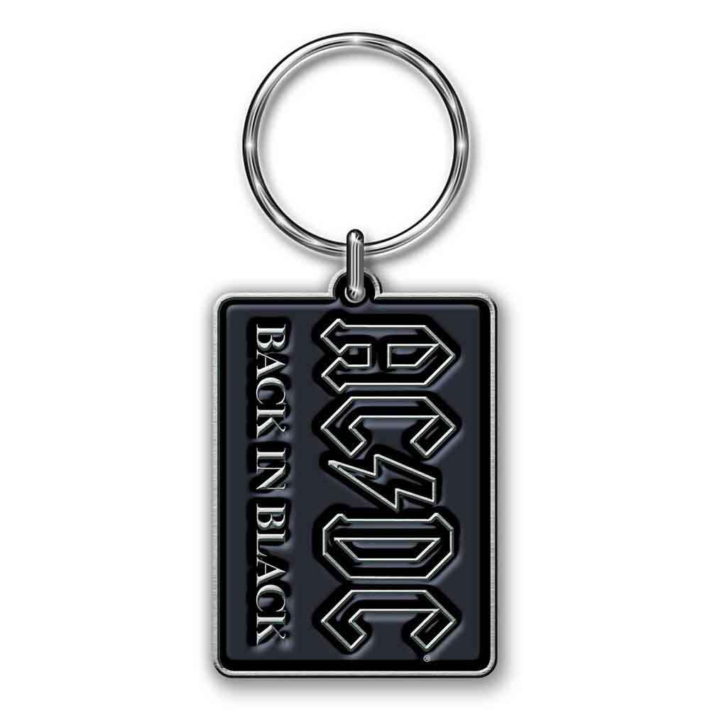 AC/DC Keychain: Back in Black (Die-Cast Relief) by AC/DC (KR130)