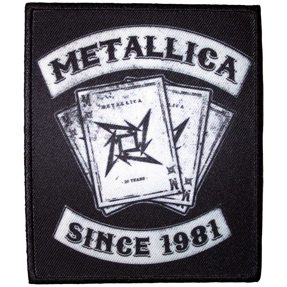 Metallica Standard Patch Scary Guy nieuw Officieel Zwart Accessory
