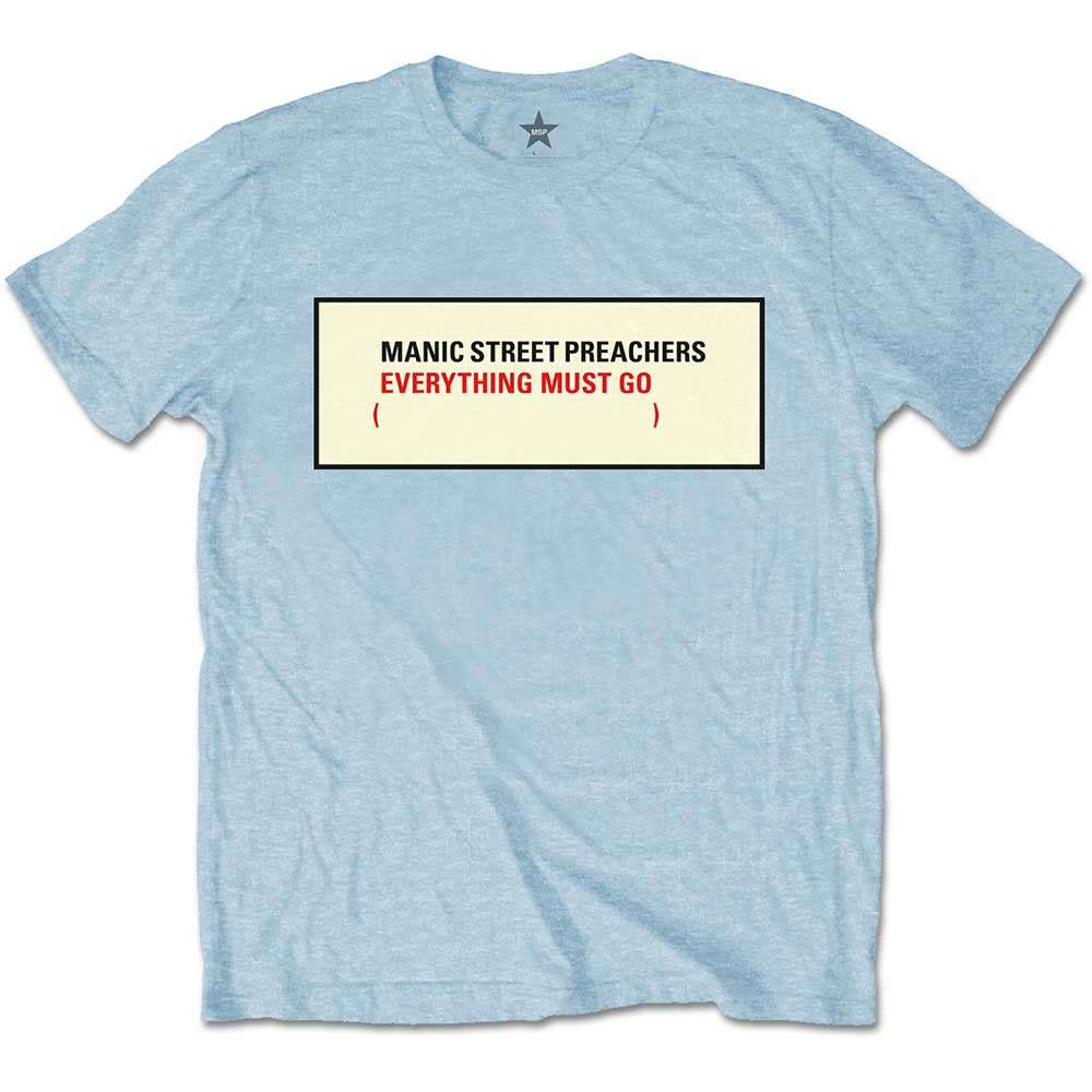 Manic Street Preachers Unisex T-Shirt: Everything Must Go by Manic