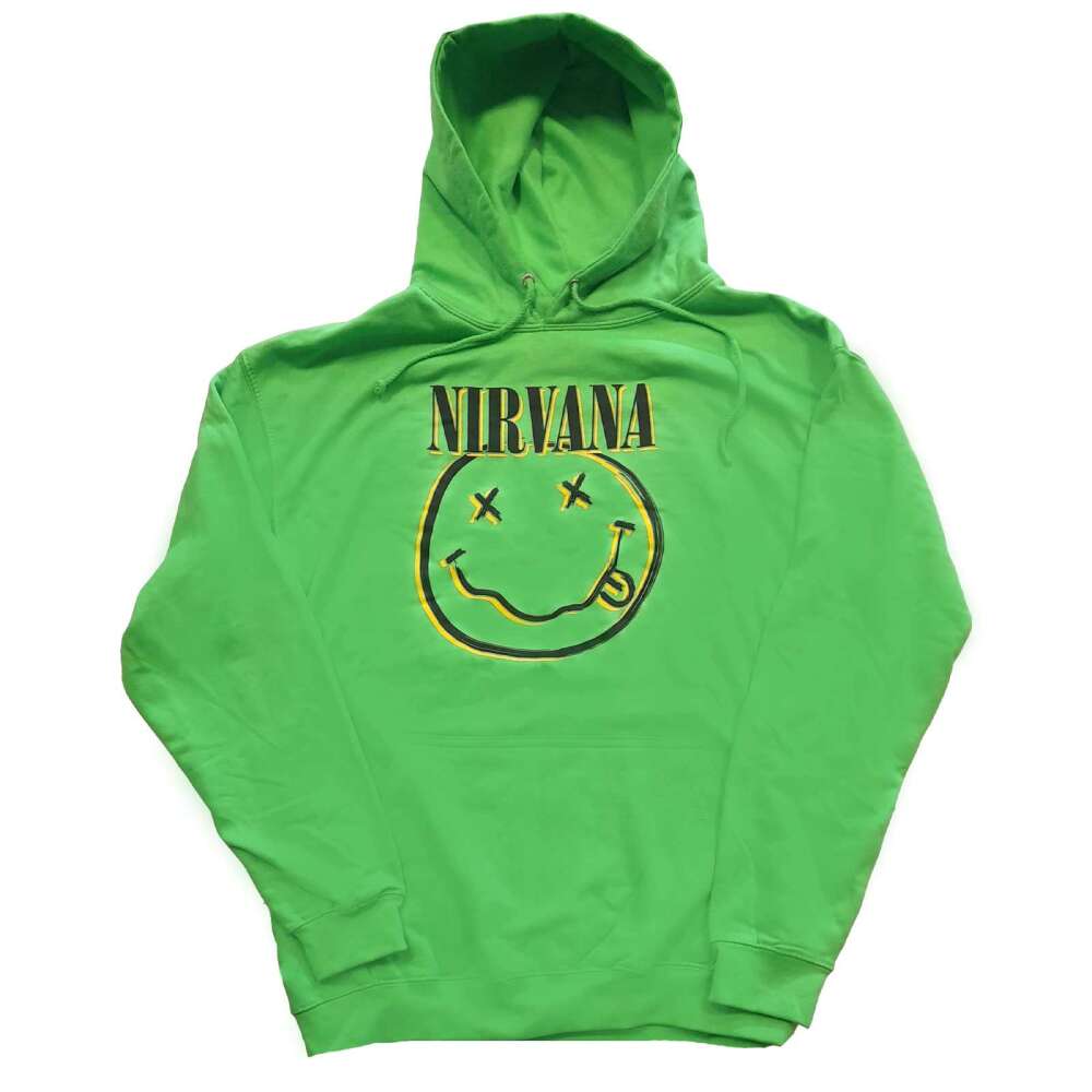 Nirvana Unisex Pullover Hoodie: Inverse Smiley by Nirvana