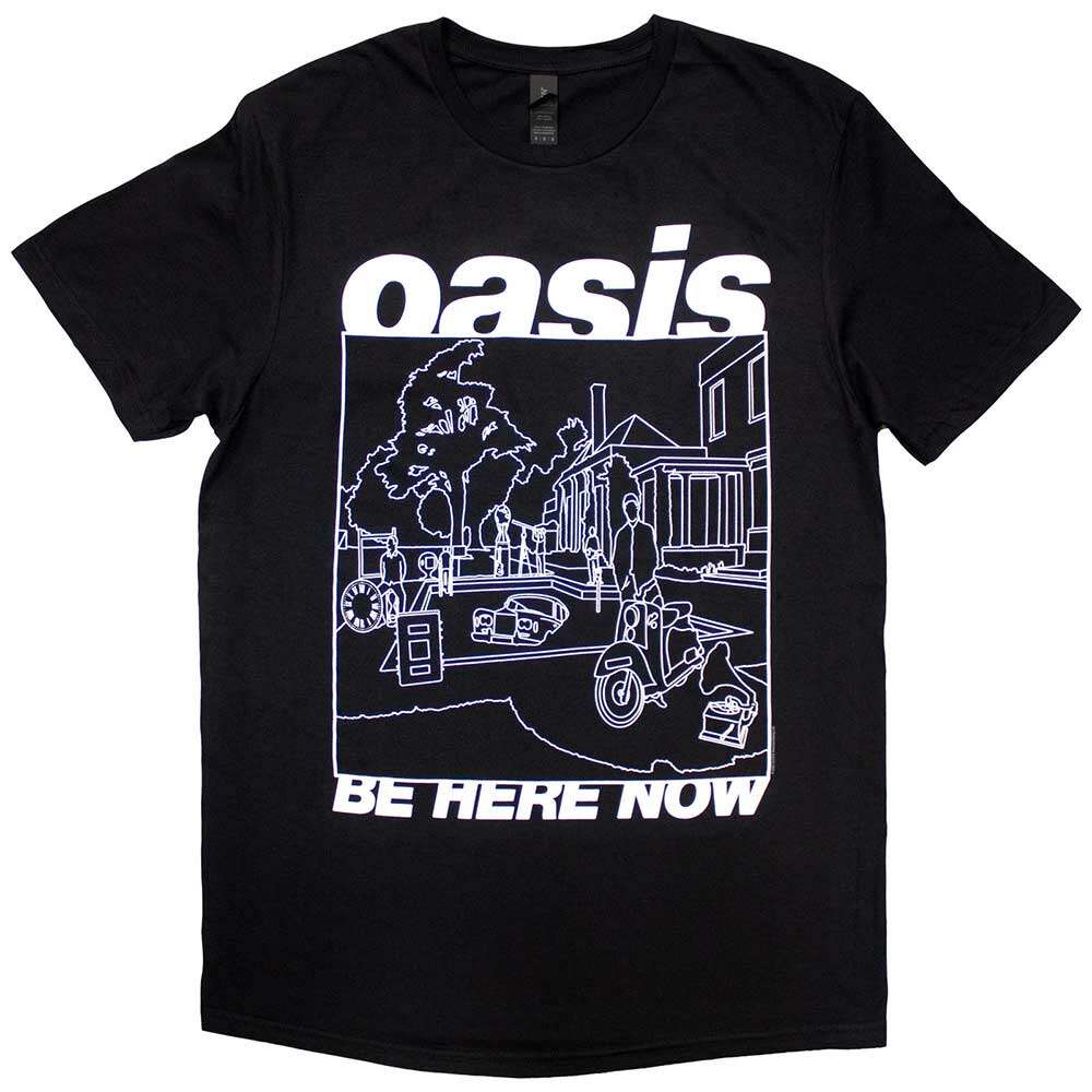 ミュージシャン OASIS BE HERE NOW boot tee Oasis Unisex T-Shirt: Be Here Now Line Drawing by Oasis