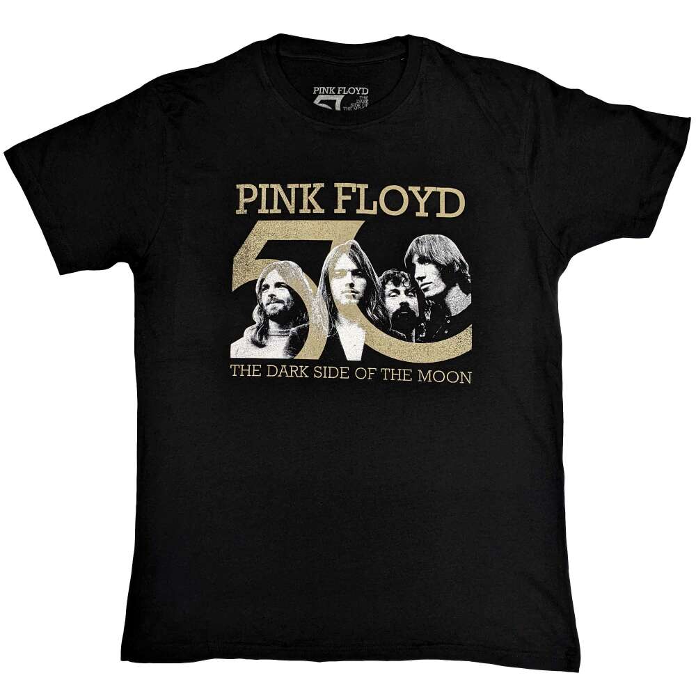 Pink Floyd Unisex TShirt Band Photo & 50th Logo by Pink Floyd