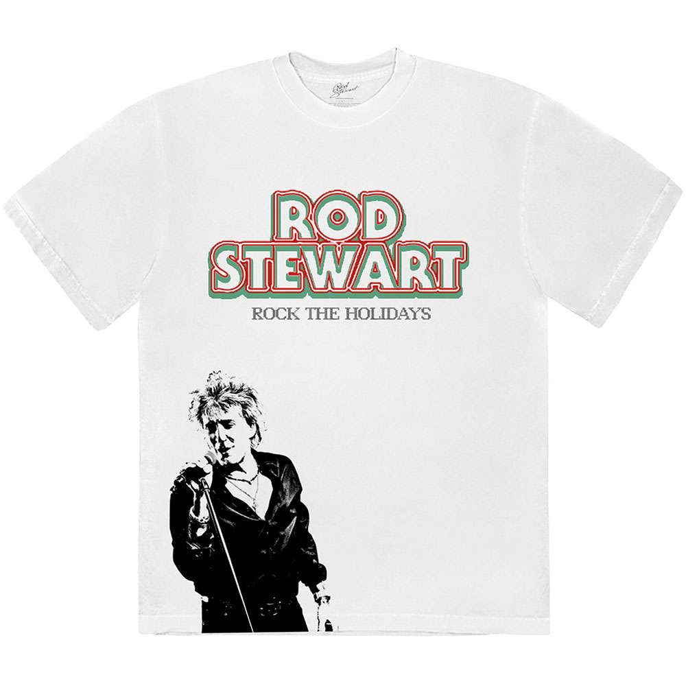 Rod Stewart Unisex T-Shirt: Rock The Holidays by Rod Stewart