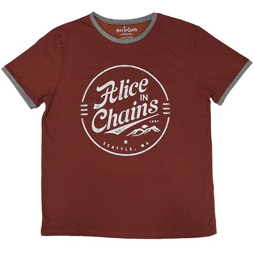 Alice In Chains Maglietta Ufficiale Unisex 'Luna' - 100% Cotone, Nera, Taglia XL, Stampa Posteriore
