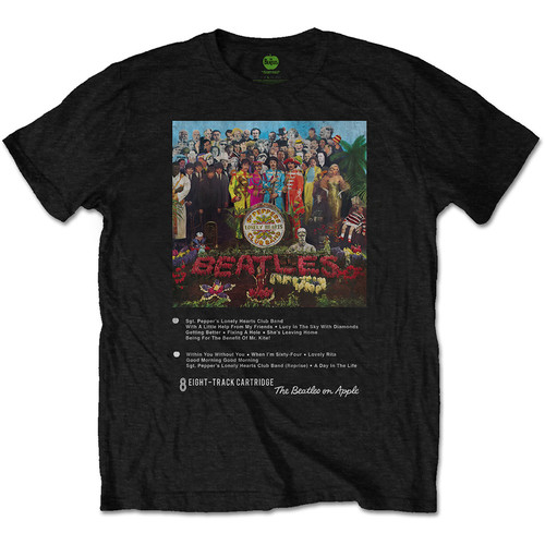 The Beatles Unisex T-Shirt: Sgt Pepper 8 Track by The Beatles
