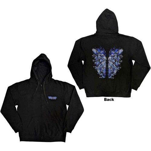 Bring Me The Horizon Unisex Zipped Hoodie: Flower of Life (Back
