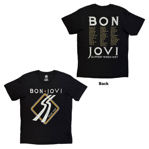 Bon Jovi Unisex T-Shirt: Tour '84 (Back Print) by Bon Jovi