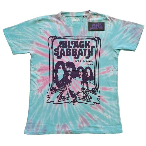 Black Sabbath Unisex T-Shirt: World Tour '78 (Dip-Dye) by Black
