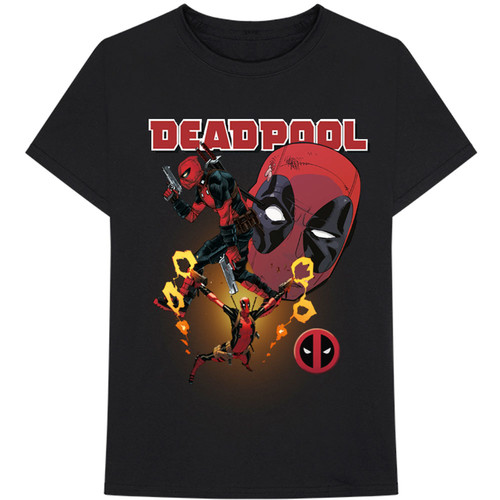 T-shirt Unisex Marvel Comics - Spiderman Qui Tire Ses Toiles, Taille L, Rouge, Manches Courtes
