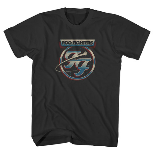 Official Foo Fighters T-Shirt - Flash Back Logo Print, Unisex Black Tee, Band Merchandise