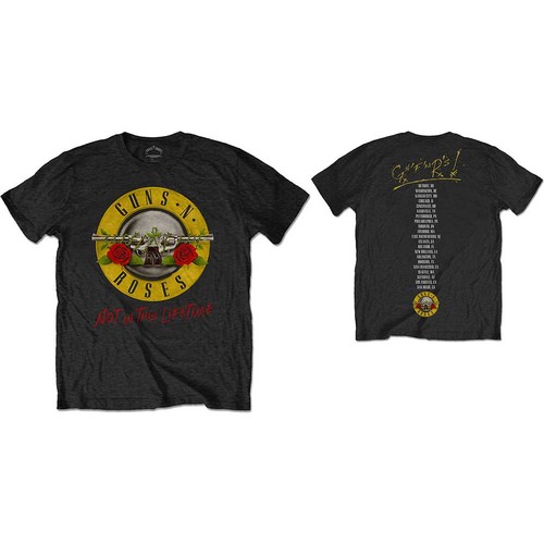 Guns N' Roses Unisex T-Shirt: Not in this Lifetime Tour (Back