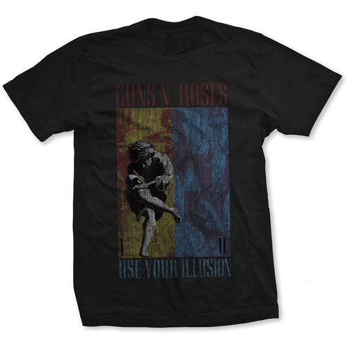 Guns N' Roses Unisex T-Shirt: Use Your Illusion World Tour (Back